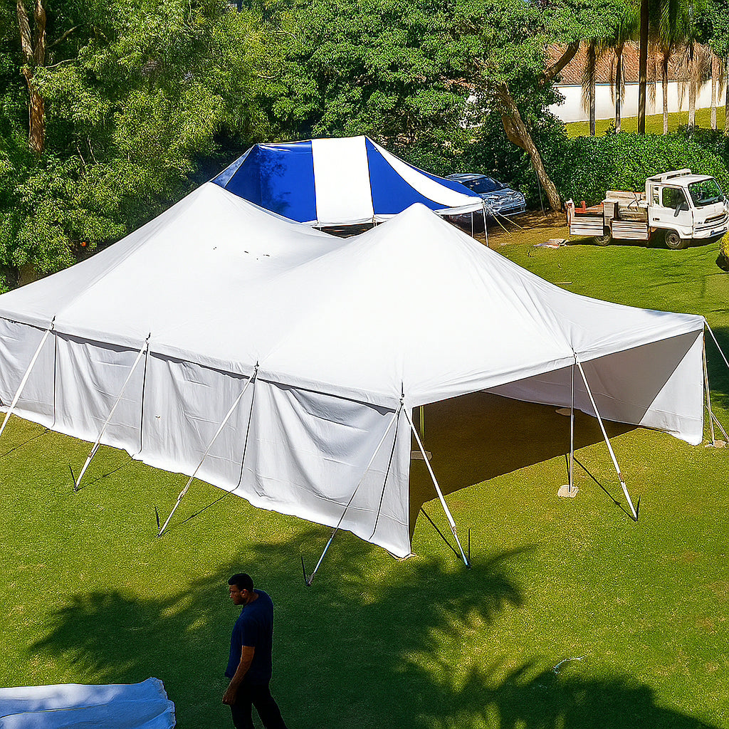 Peg and Pole Saddle Back Tent – 6M x 12M My Store